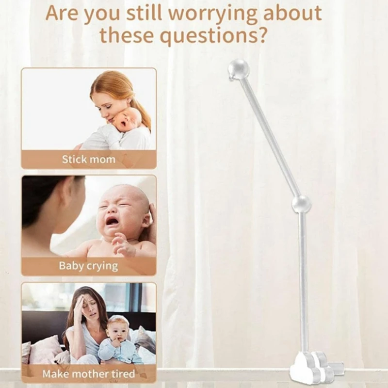 

A82I-Hanging Wooden Crib Mobile Arm, Mobile Holder Arm, Mobile Arm For Crib Wooden Accessories