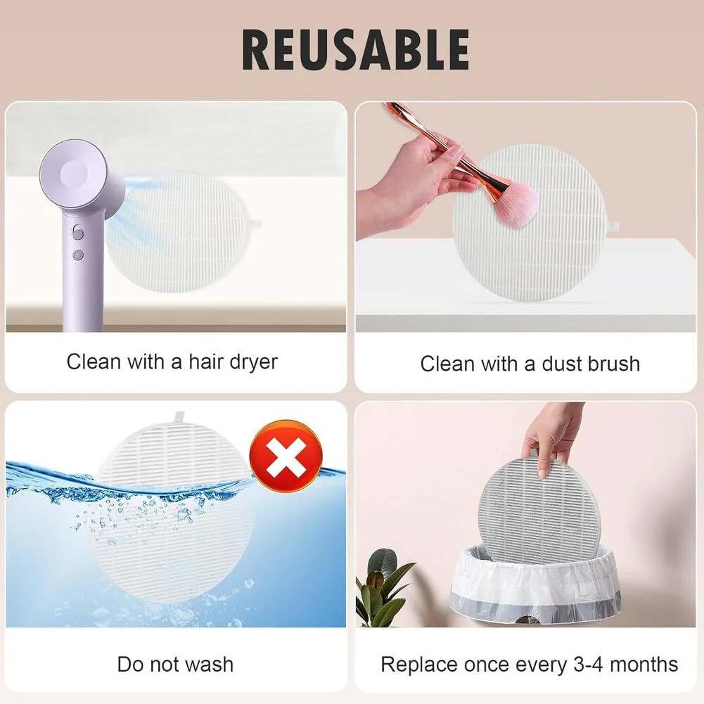 2Pcs HPro Nail Dust Vacuum Cleaner Filter For MelodySusie Nail Collectors SProR Nail Vacuum Cleaner Filter Manicure