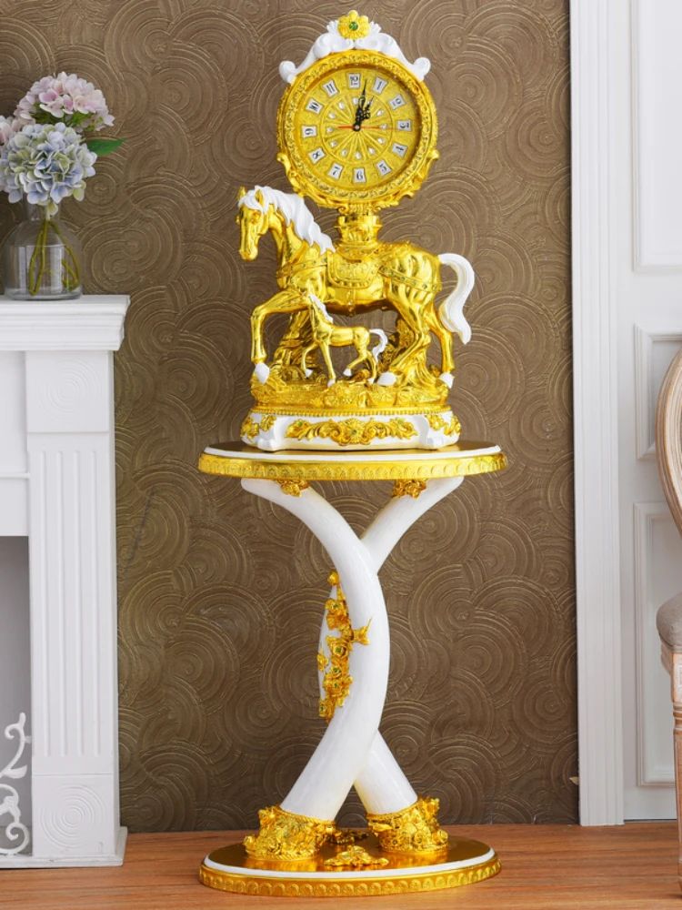 YY Golden American Style Luxury Clock Decoration Station Large Pendulum Clock Clock