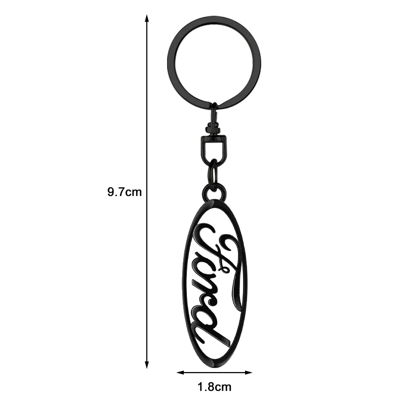 Car Key Chains Keyring Pendant Metal Keychain Holder Auto Accessories For Ford Fiesta Focus 2 mk3 Mondeo mk4 Mustang Ranger Kuga