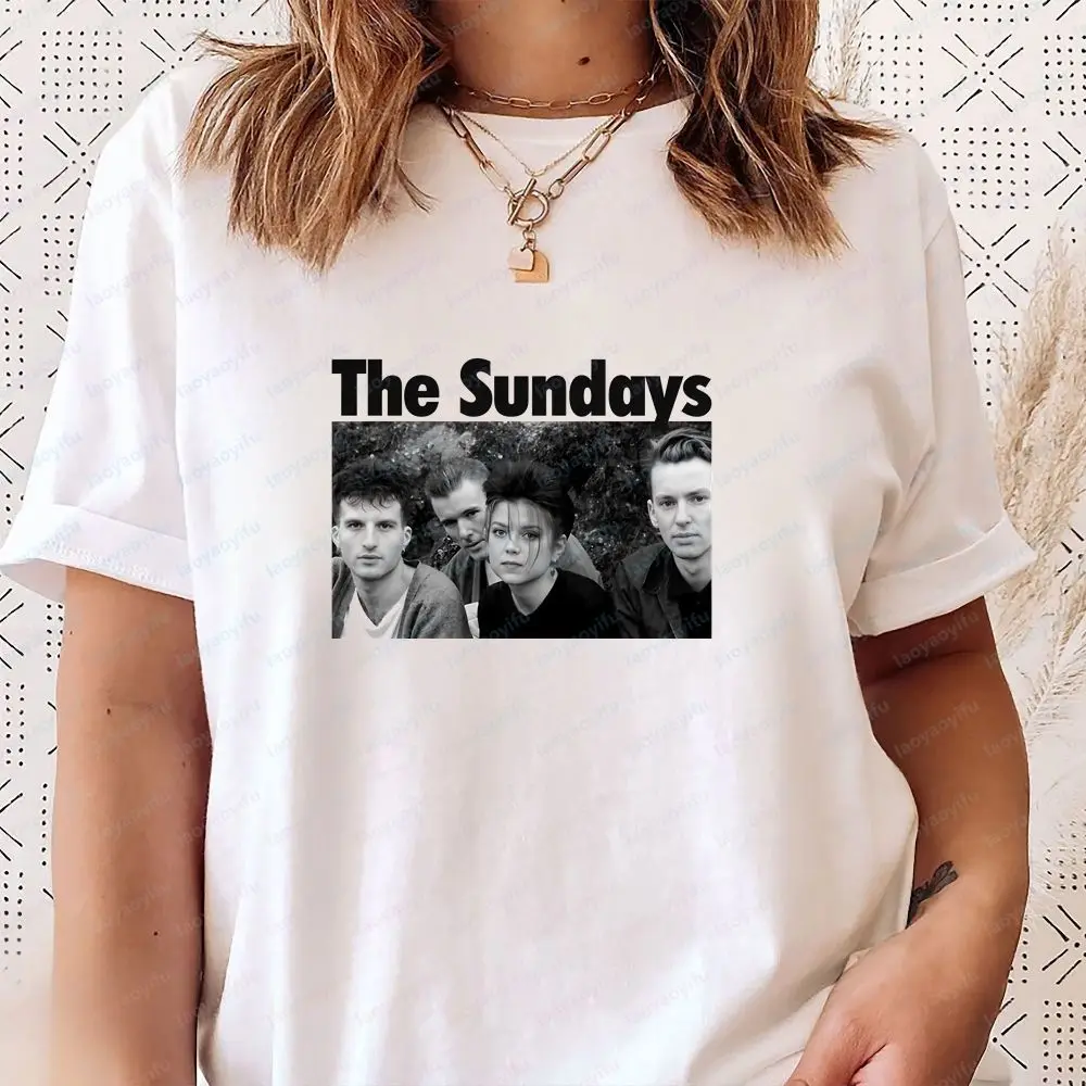 The Sundays - Summer Trended Harajuku Short-Sleeved Men's and Women's Universal Shirt Pattern Large-Sized Comfortable T-Shirt