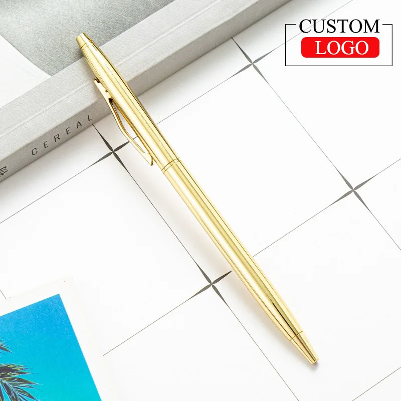 

150 шт., шариковая ручка с металлическим прессом, креативные подарки, рекламная реклама, рекламные подарки, индивидуальный логотип, рекламные товары