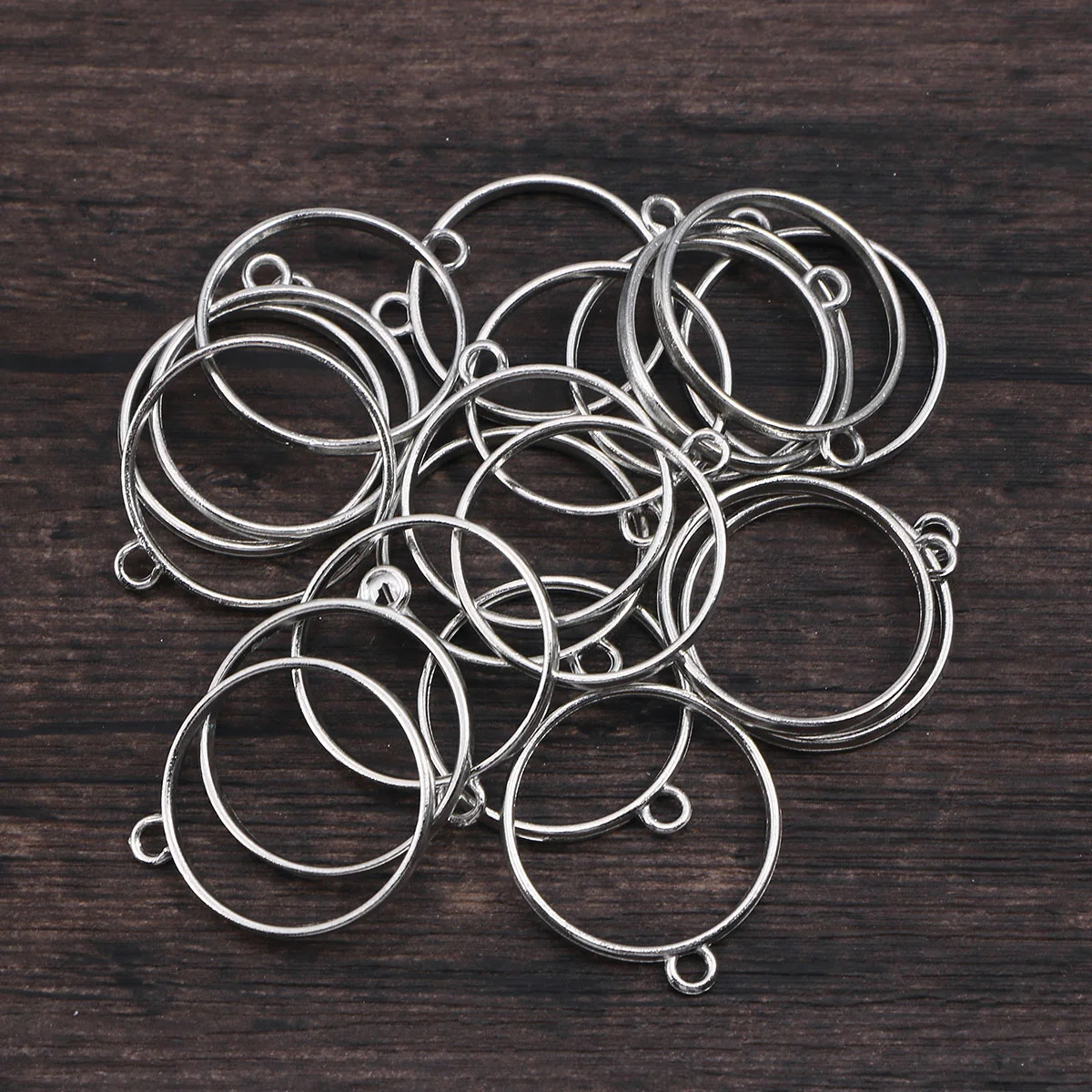 

10 PCS Uv Resin Jewelry Making Accessoires Back Bezel Pendant Supplies Hollow Pendants Mold Oval