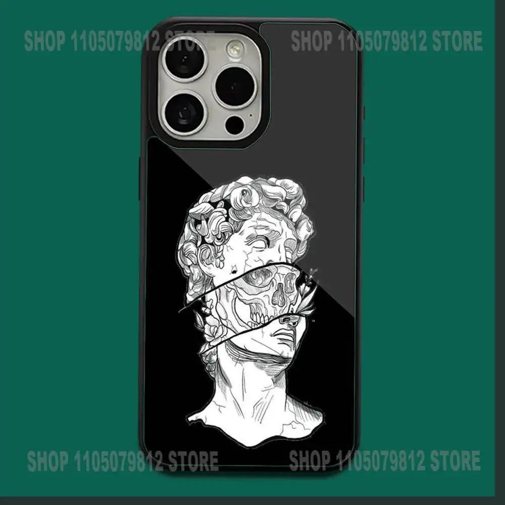 Art Aesthetic Statue of David Phone Case For iPhone 17,16,15,14,13,12,11,Plus,Pro,Max,Mini Magesafe Magnetic Wireless Charge