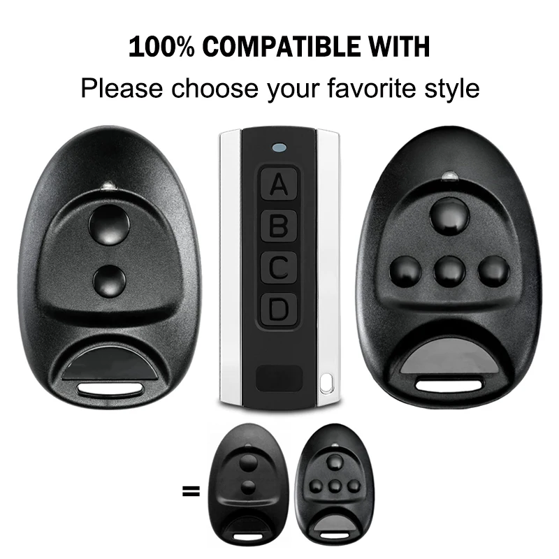 SPACE SP2 télécommande 433.92MHz Code roulant SPACE SP4 SP2 porte télécommande vert lumière LED émetteur portatif