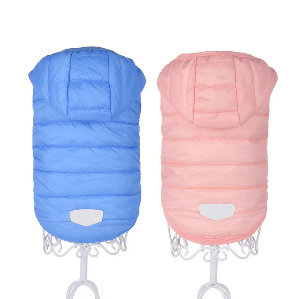 

Cotton Warm Dog Winter Jacket Hoodie Vest Pet Clothes Small Puppy Outdoor Walking Cozy Soft Wearable Coat Thick for Cold