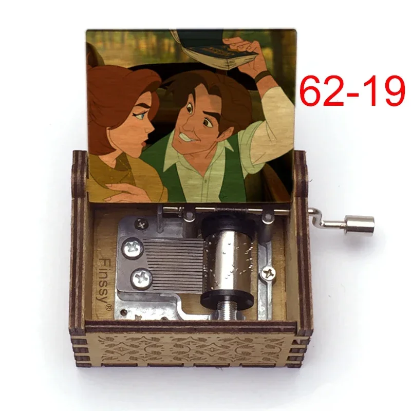 Wooden Music Box music theme once upon a December Birthday Gift childrens Valentine's day family friends gifts