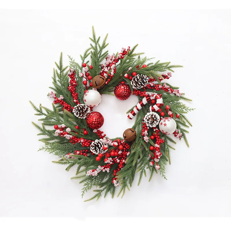 

Трансграничная оптовая продажа, гирлянда из сахарного шара, подвесная дверь, подвесное украшение для вестибюля отеля, гирлянда, украшение в виде колокольчика из сосновой шишки