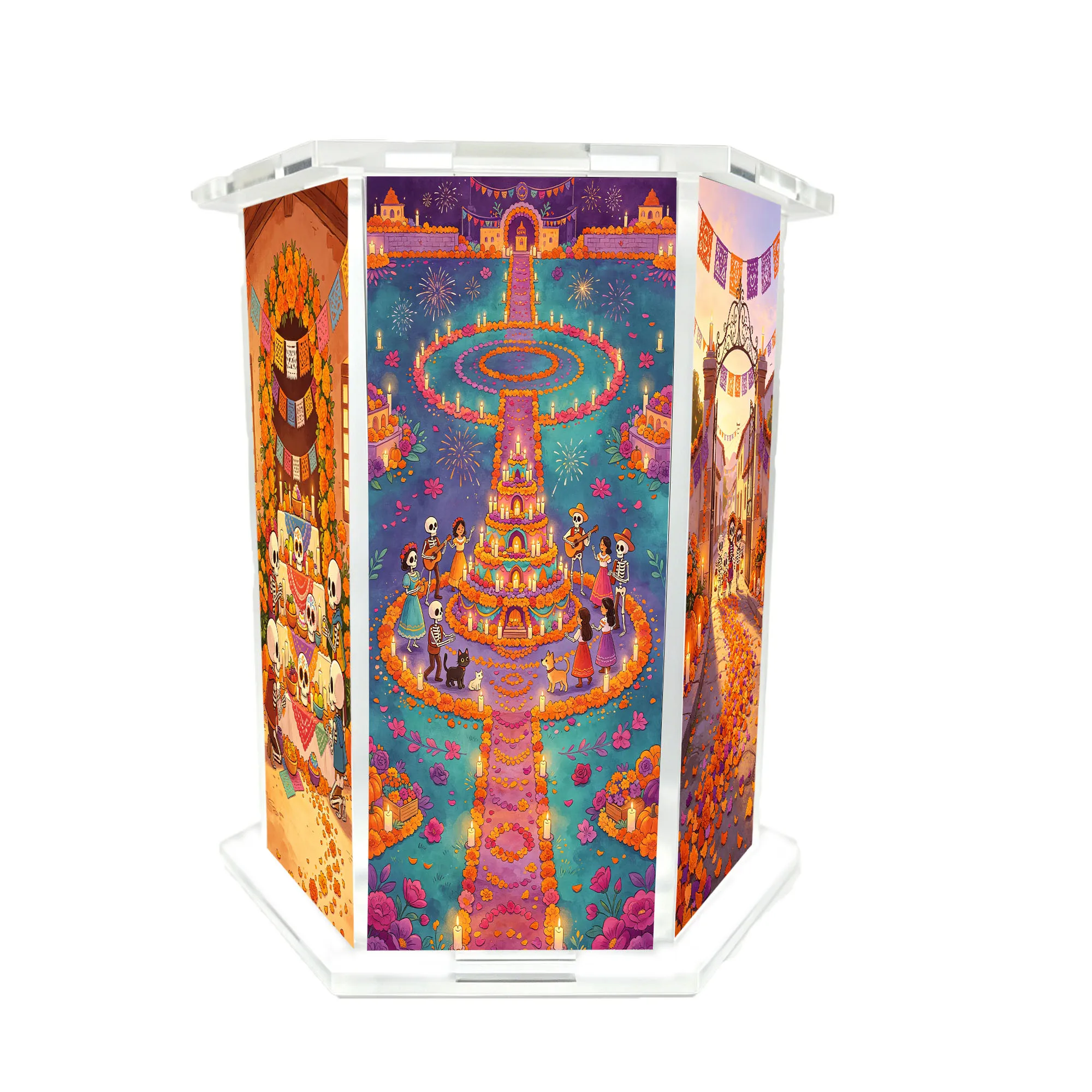 1PC Dead Day Carnival Theme Pen Holder, Gift for Family, Friends, and Colleagues, Festival Gift
