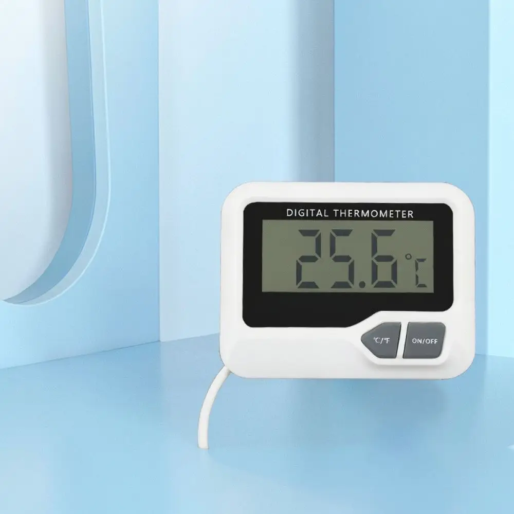 Electronic Aquarium Waterproof Probe Fish Tank Water Temp Gauge For Home Fridge Freezer Food Safety