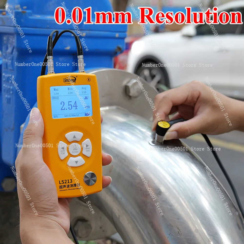 LS211 LS212 LS213 Digital Ultrasonic Metal Thickness Gauge Meter Through Coating Portable Tester