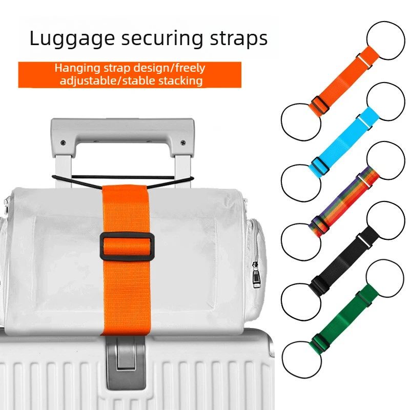

Adjustable Elastic Luggage Strap Carrier Strap Baggage Bungee Belts Suitcase Travel Security Carry On Straps