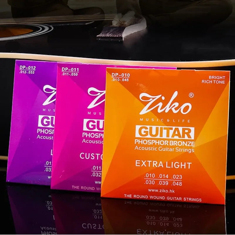 Guitar String Set DP 010/011/012 Steel Core Phosphorus Copper String Original Guitar String Folk Guitar Accessories