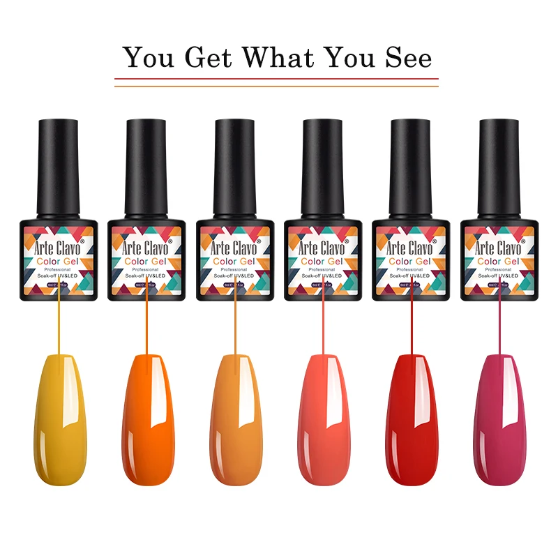 Ba Lô TT Arte Clavo Gel Móng Tay Bộ UV LED Poly Tranh Gel Móng Tay Nghệ Thuật Cơ Sở Thiết Kế Đầu Lông Shinning Dán Móng Tay gel Véc Ni 8Ml