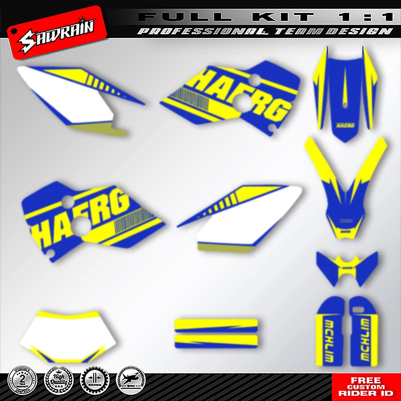 

Sawrain Motorcycle Graphics MX Sticker for HUSABERG FE 2001 2002 2003 2004 2005 004