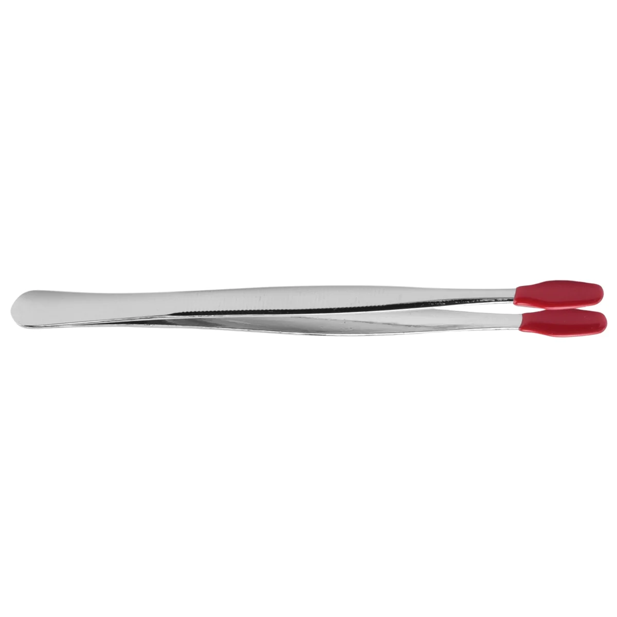 

ABNC-2 Pieces of Rubber Tip Tweezers PVC Silicone Precision Tweezers Laboratory Industrial Hobby Craft Tweezers Tool-Red