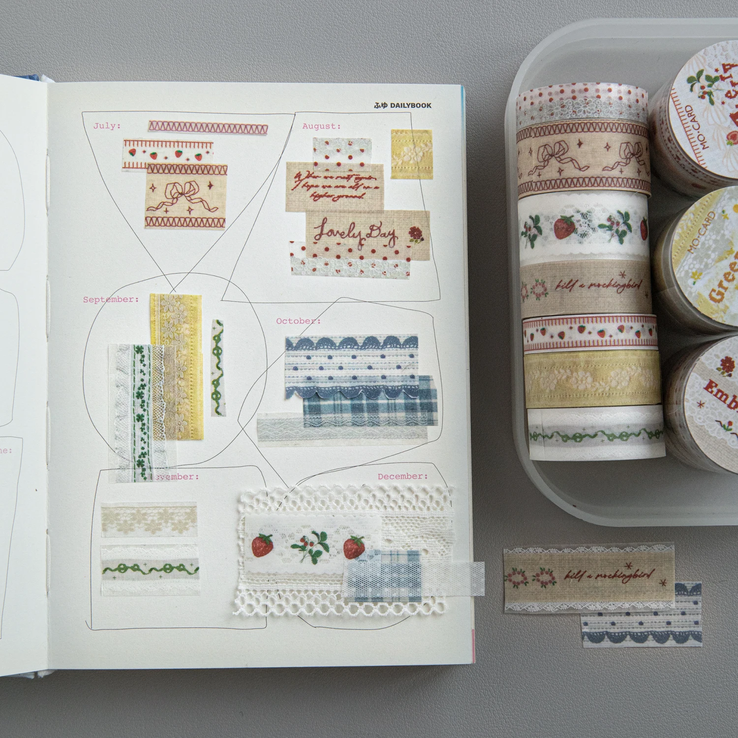 3 Rolls Handmade Lace Series Glitter Sand PET Tape Set for Scrapbooking DIY Journal Decoration Gift