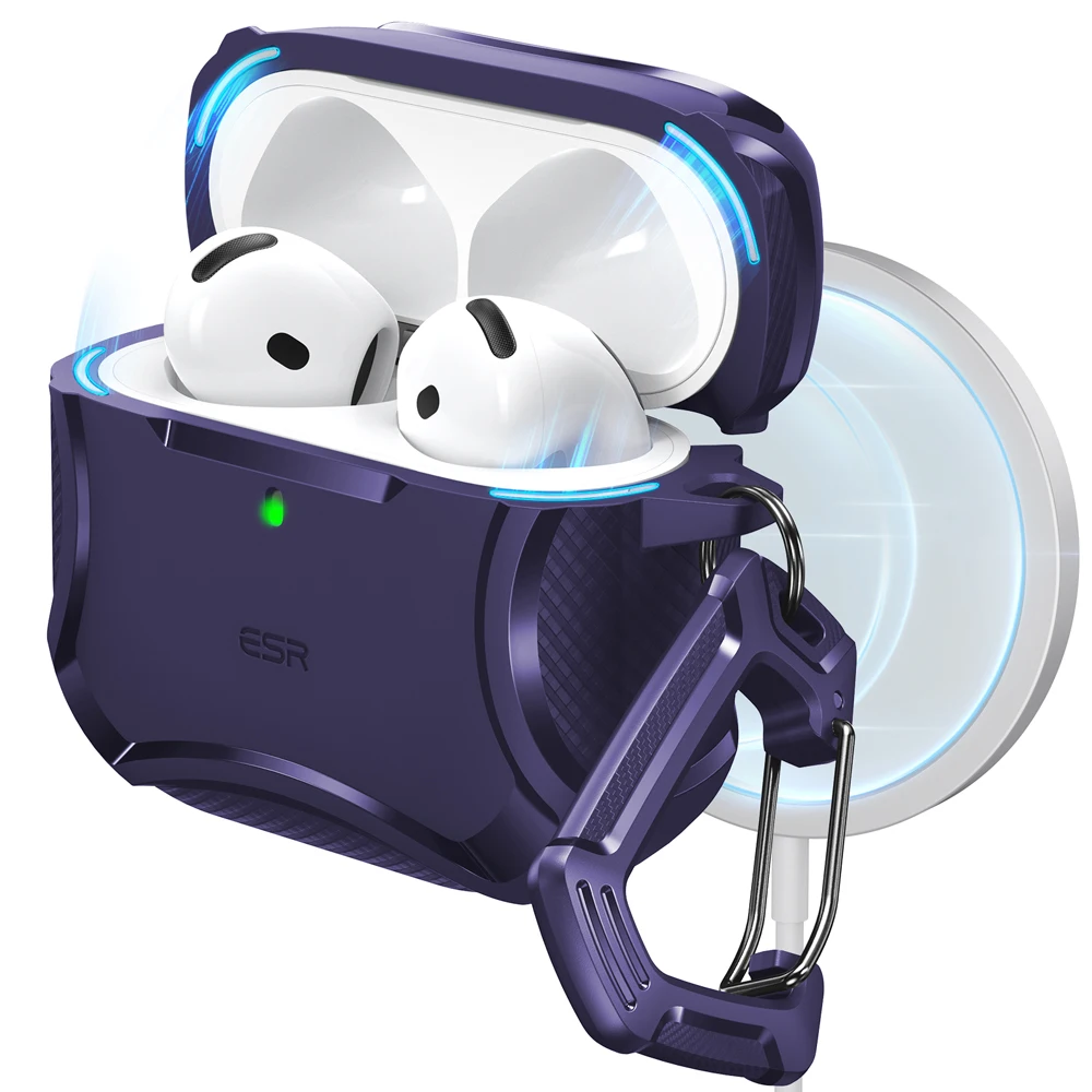 ESR voor AirPods 5/4 hoesje (HaloLock) MagSafe oordopjeshoesje voor AirPods Pro 3/AirPods Pro hoesje 2e/1e generatie (2023/2022/2019)