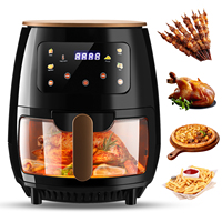 Hot air fryer with view window 6l fryer hot air multi -cooking functions