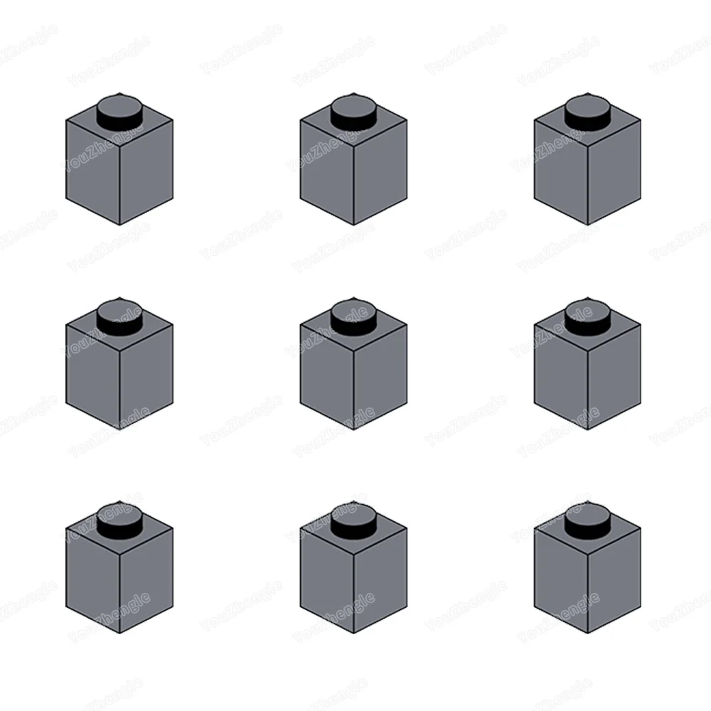 3005 Building Block Base 1x1 High Point Parts MOC Figures Military WW2 Street Scene Weapons Equipment Scene Model Gifts DIY Toys
