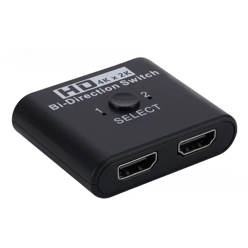 4Kx2K HDMI-Compatible Switch Bi-Direction 2 Ports  Splitter Switch for Laptop PC  TV Box to Monitor TV