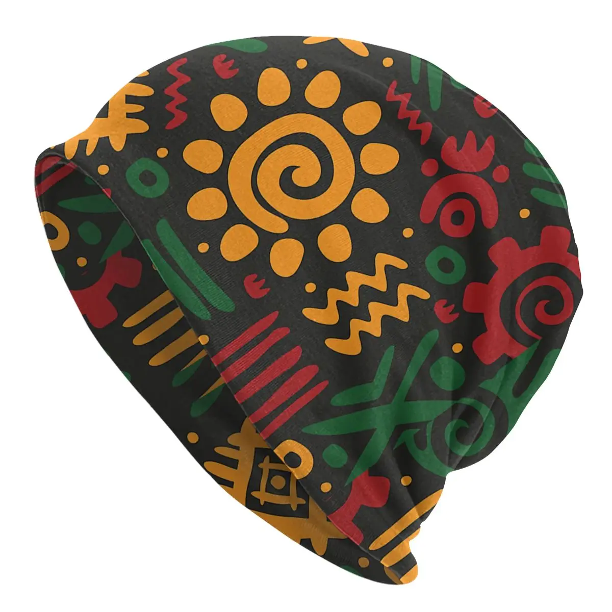 Fun Ethnic African Unisex Bonnet Thin Hiking Hats Skullies Hat Breathable Caps