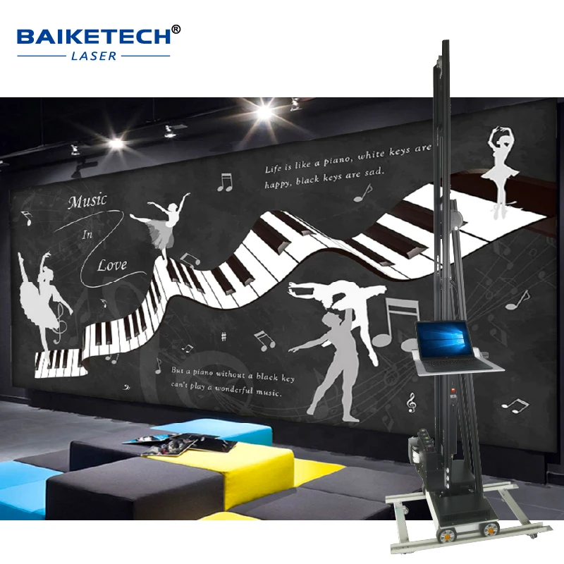 

TH-UP200XT Outdoor Indoor Automatic Two in one wall and flo Printing Machine