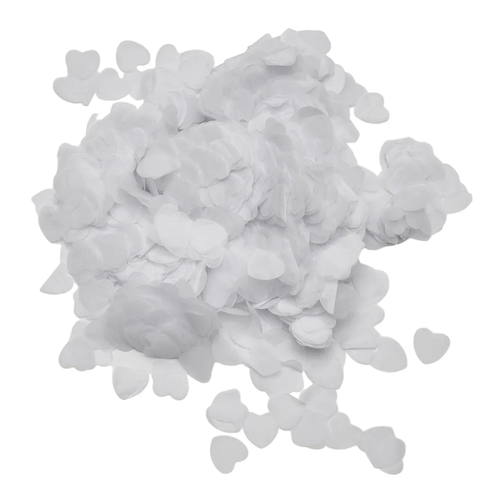 Paper Confetti White Heart Confetti Add Romance to Parties and Weddings with 10000pcs Biodegradable Tissue Paper