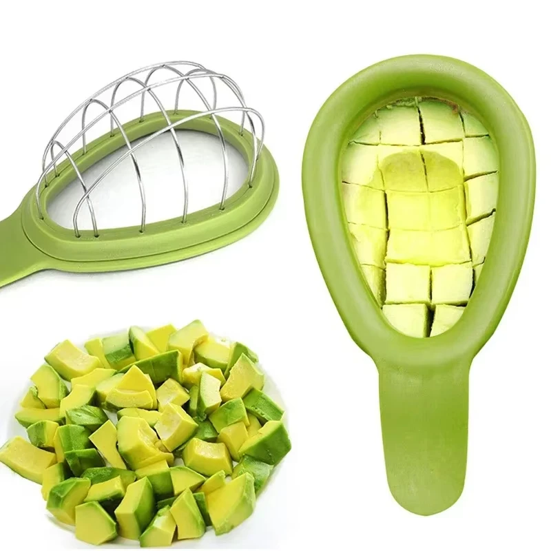 

New Avocado Cutter Avocado Knife Dice Corer Compact And Hand Friendly Stainless Steel Material Fruit Slicer Vegetable Tools