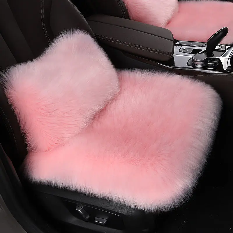 Winter Warm Seat Cushion Car Seat Cover Anti Slip Universal Front Chair Seat Breathable Pad for Vehicle Auto Car Seat Protector