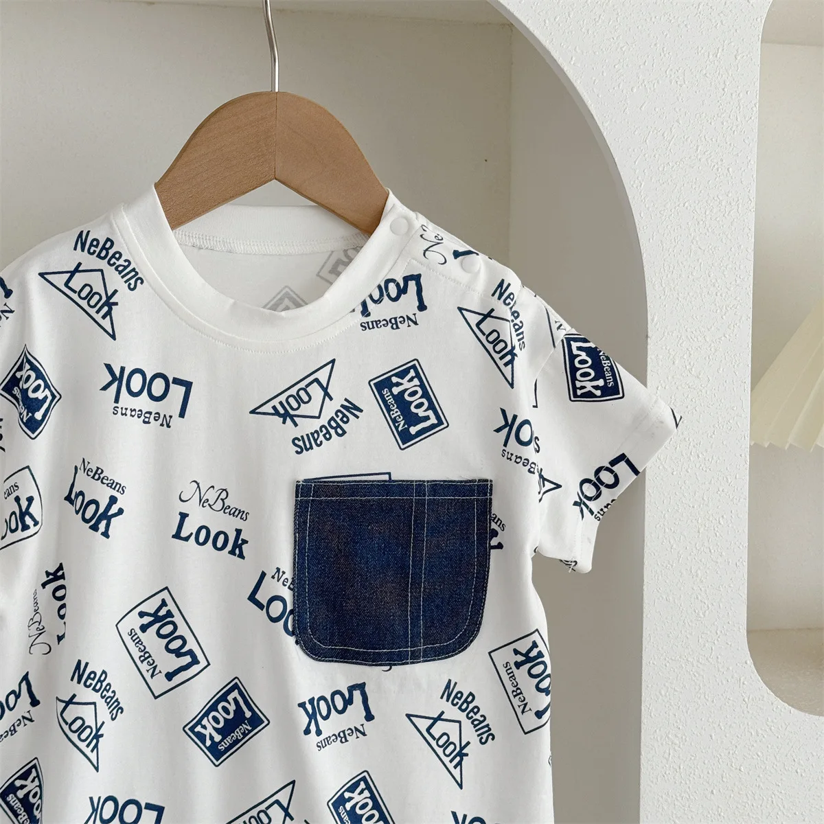 ZOETOPKID Baby-Strampler mit Mütze aus Baumwolle für den Sommer, für Neugeborene, Jungen und Mädchen, kurzärmelige, dünne Kletterkleidung für Kleinkinder – Detail 18