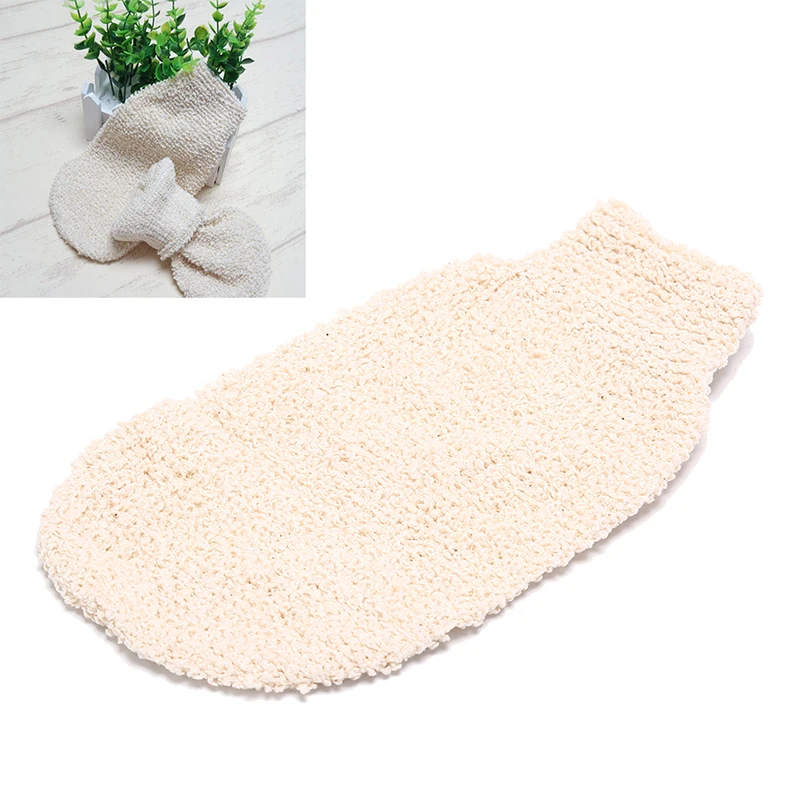 1Pcs Peeling Exfoliating Gloves Shower Body Brush Fingers Bath Towel Peeling Mitt Body Scrub Washcloths Bath Spa Foam Shower