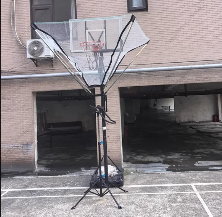 HLH Automatic Basketball Shooting Machine Tempered Glass Correctable Three-Point Assist Hand-Free Ball Handling Return Training