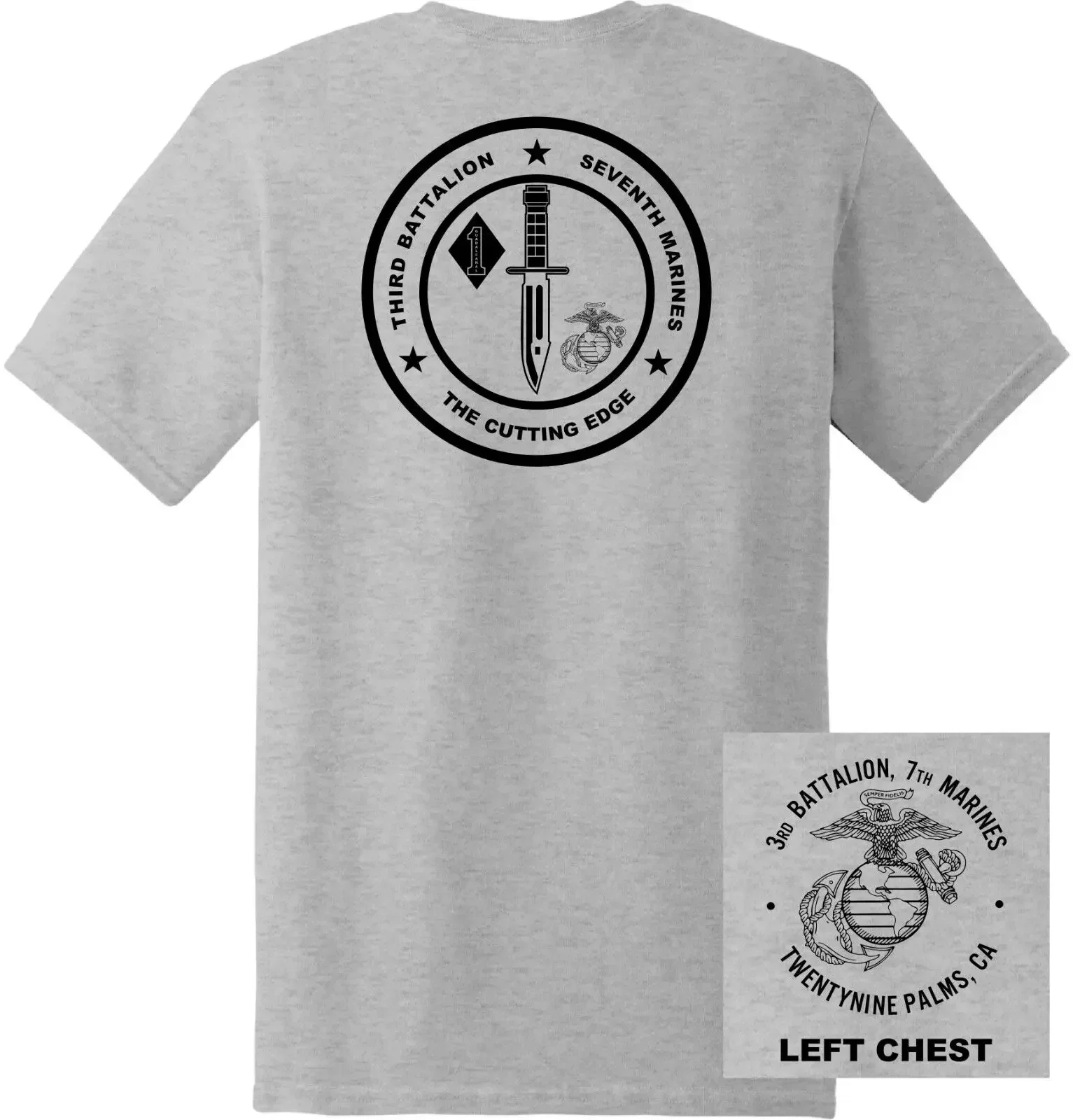 US Marine Corps 3rd Battalion, 7th Marines Regiment T-Shirt New 100% Cotton O-Neck Short Sleeve Summer Casual Mens T-shirt