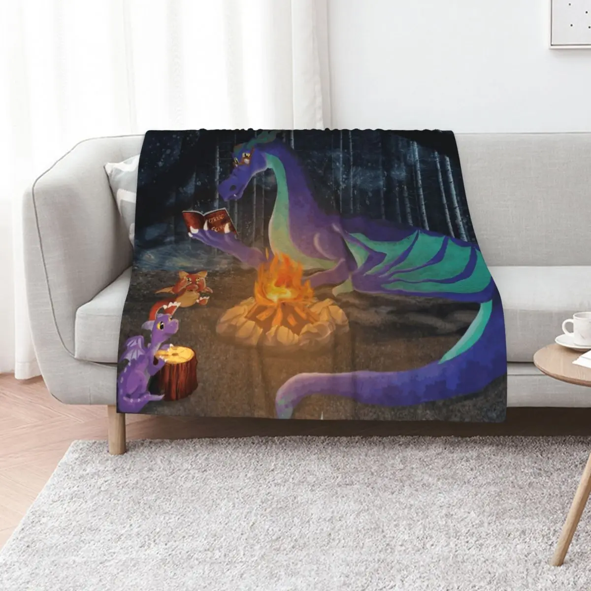 

Father Dragon Throw Blanket Decorative Beds Plaid Winter beds Baby Blankets