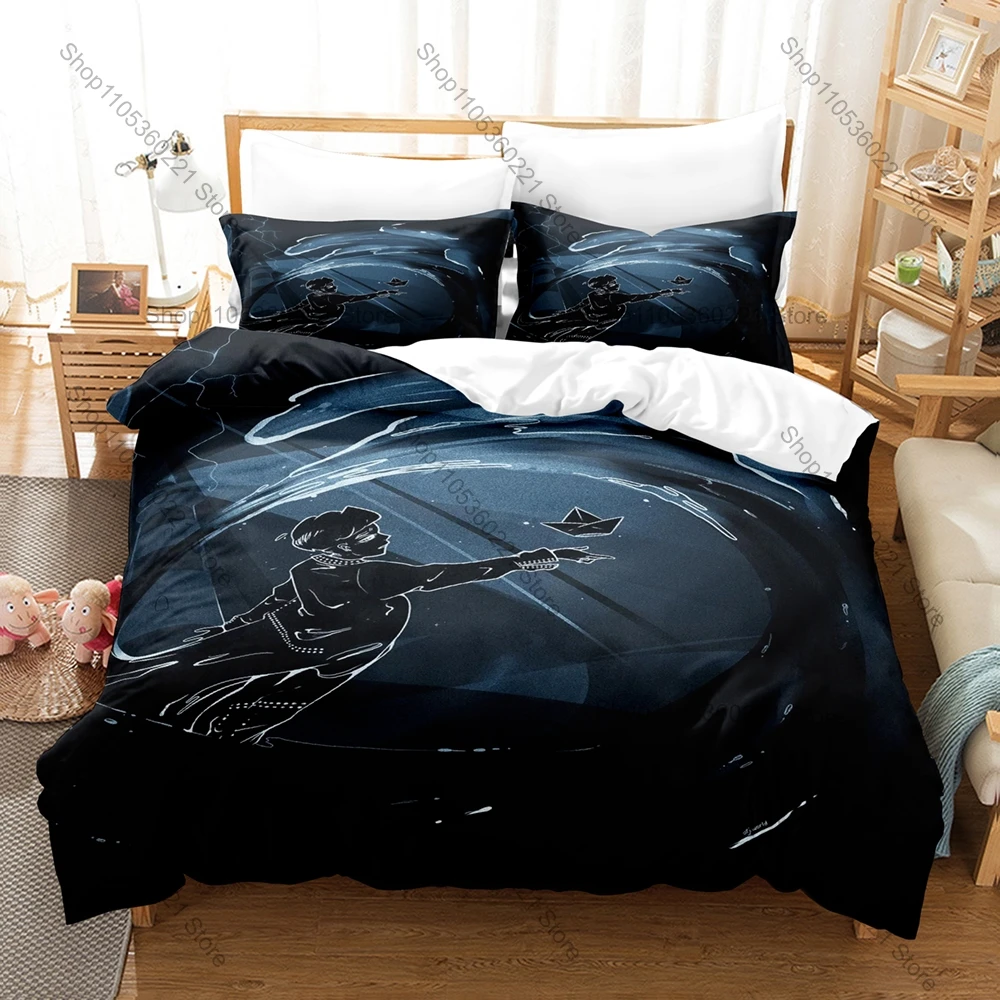 JJ Wasted Love Bedding Set Duvet Cover + 2 Pillowcases Eurovision 2025 Winner Opera Pop Singer Bedroom Decor