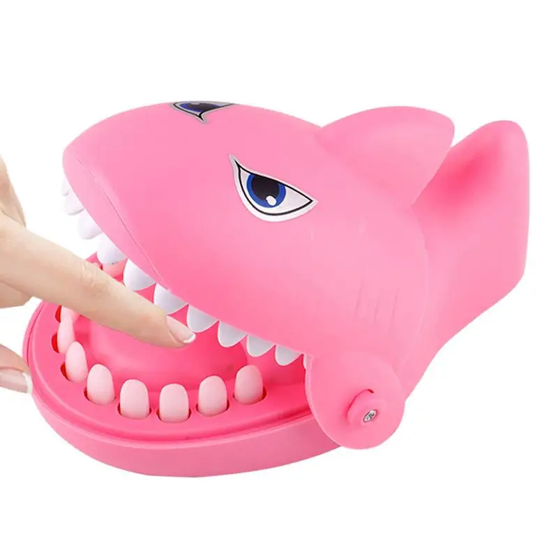 

Finger Bite Toy Touch Interactive Shark Bite Toy With Soft Rubber Teeth Reaction Skills Tricky Shark Teeth Toys For Kids Parent