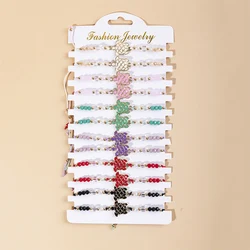 New Arrival 12pcs/set Multi-style Bracelet Set For Women Men Colorful Blue Eye Heart Turtle Braided Bracelet Bulk Jewelry Set