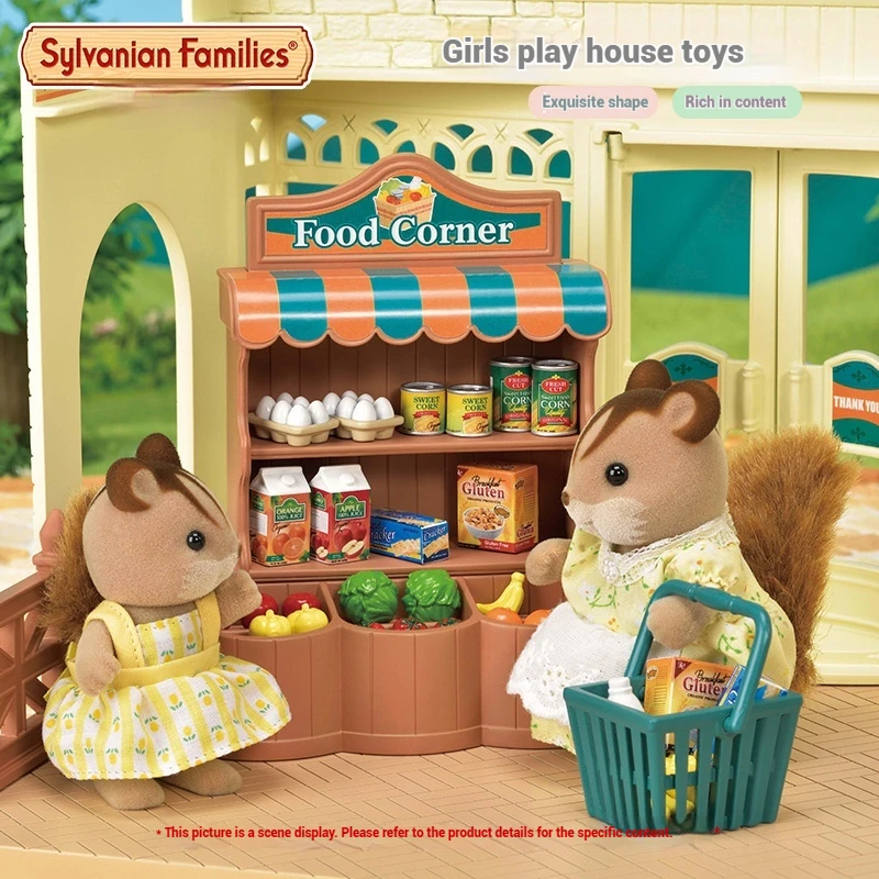 Authentic Sylvanian Families Anime Character Simulation Playhouse Toy Room Decoration Toy Christmas Gift