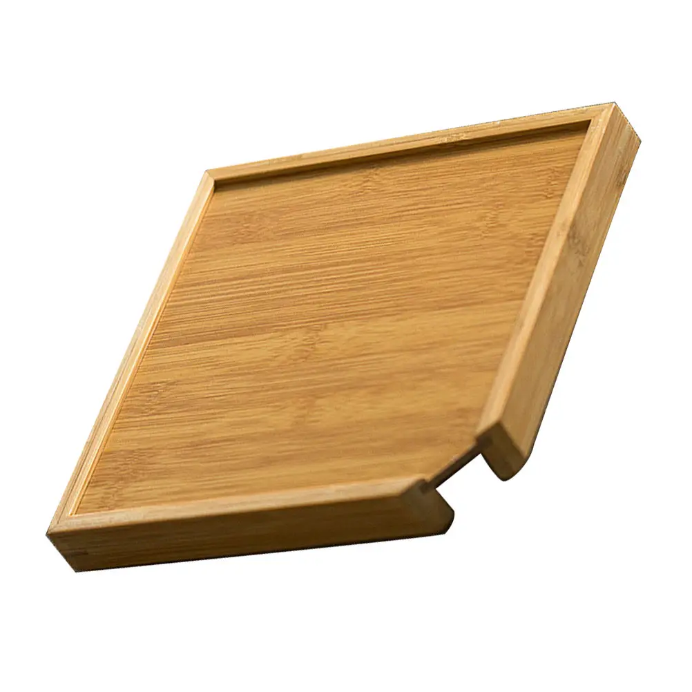 

Bamboo Tea Tray Saucer Holder Decorative Leaf Vintage Kitchen Teaware Accessory Compact Lightweight Storage Home