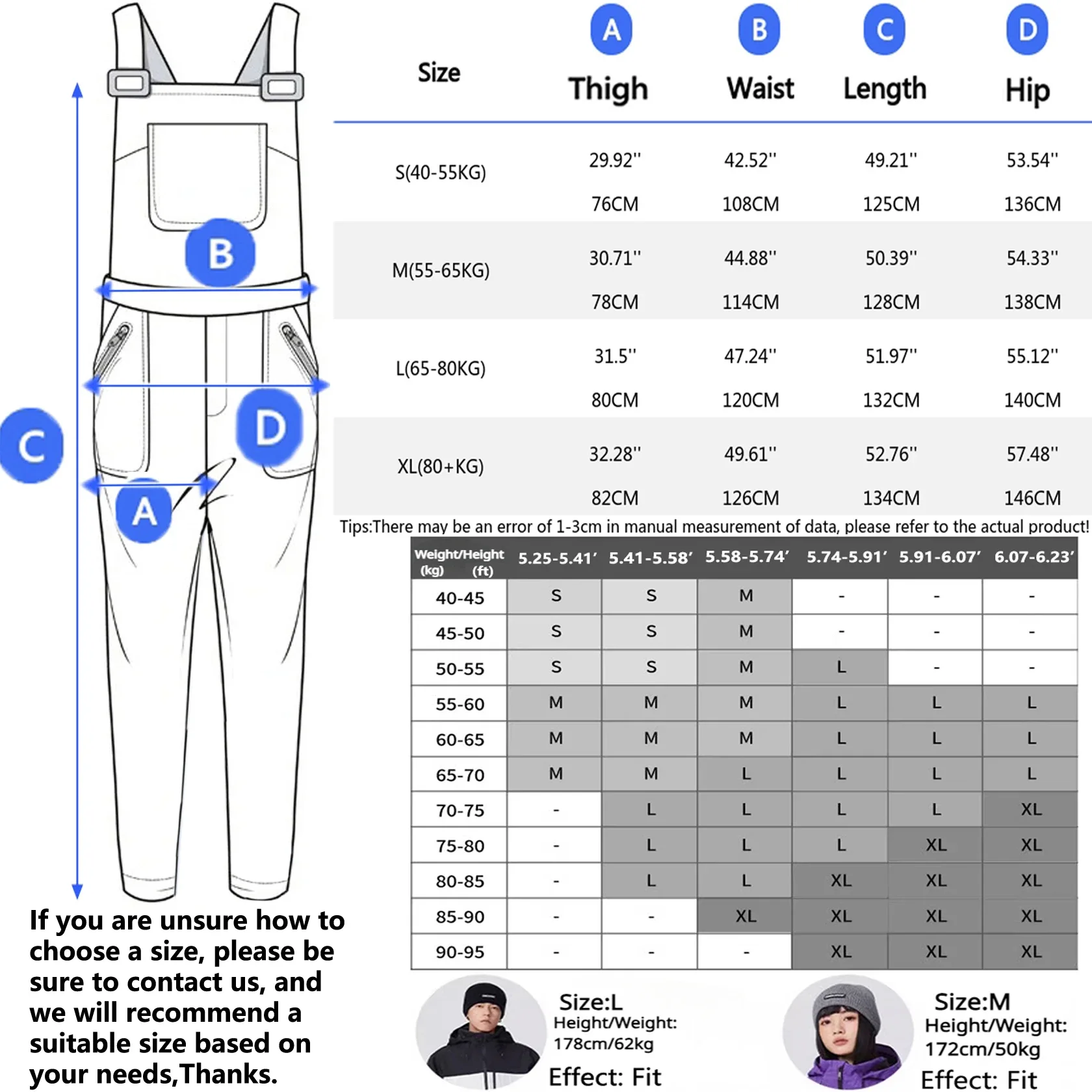 New 2025 Couple Skiing Pants Winter 3L Windproof Waterproof Overalls Snowboard Sport Woman Snow Pants Alpine Man Warm Trousers