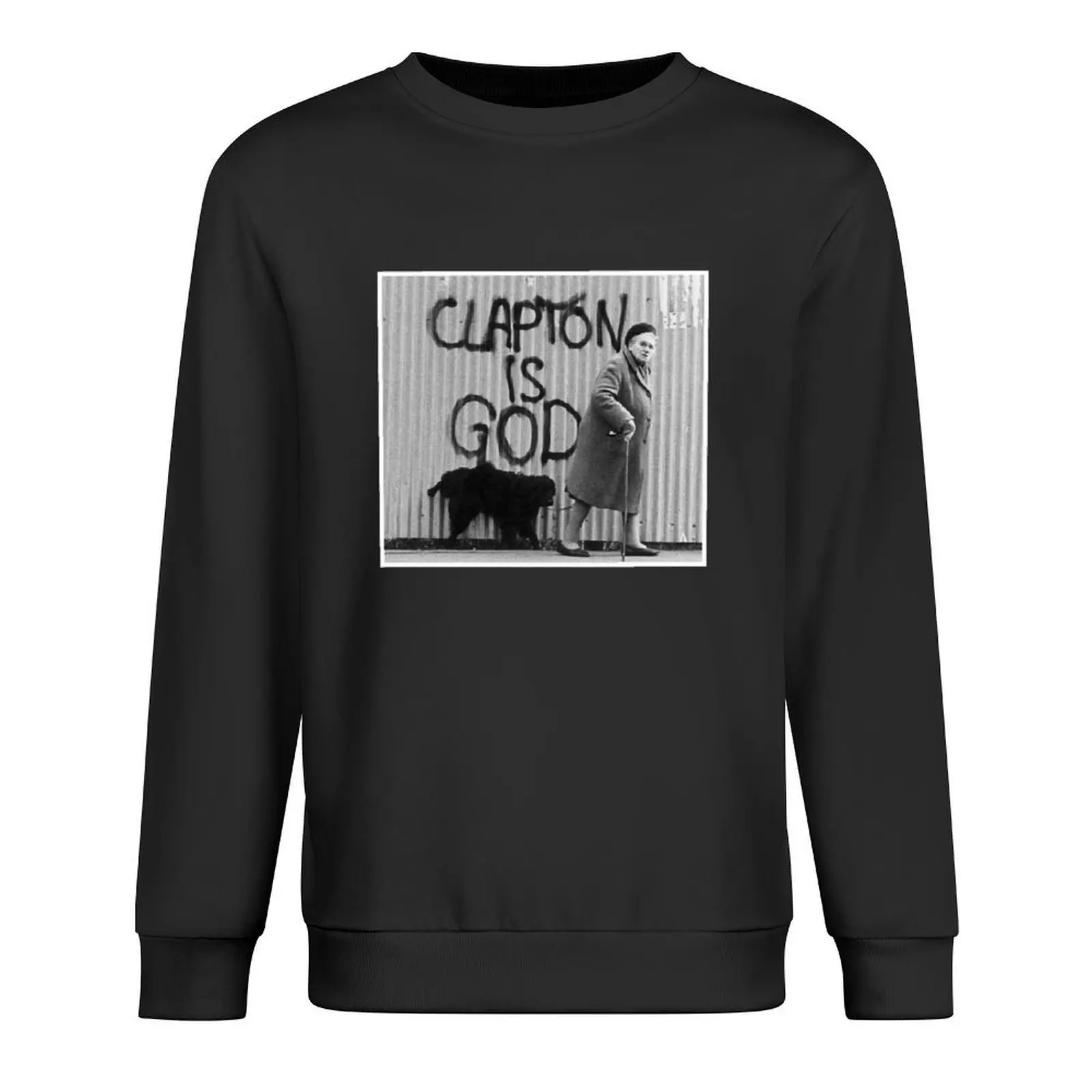 

Clapton is God Gift Fan Eric Pullover male clothes autumn jacket men korean clothes mens clothes sweatshirt