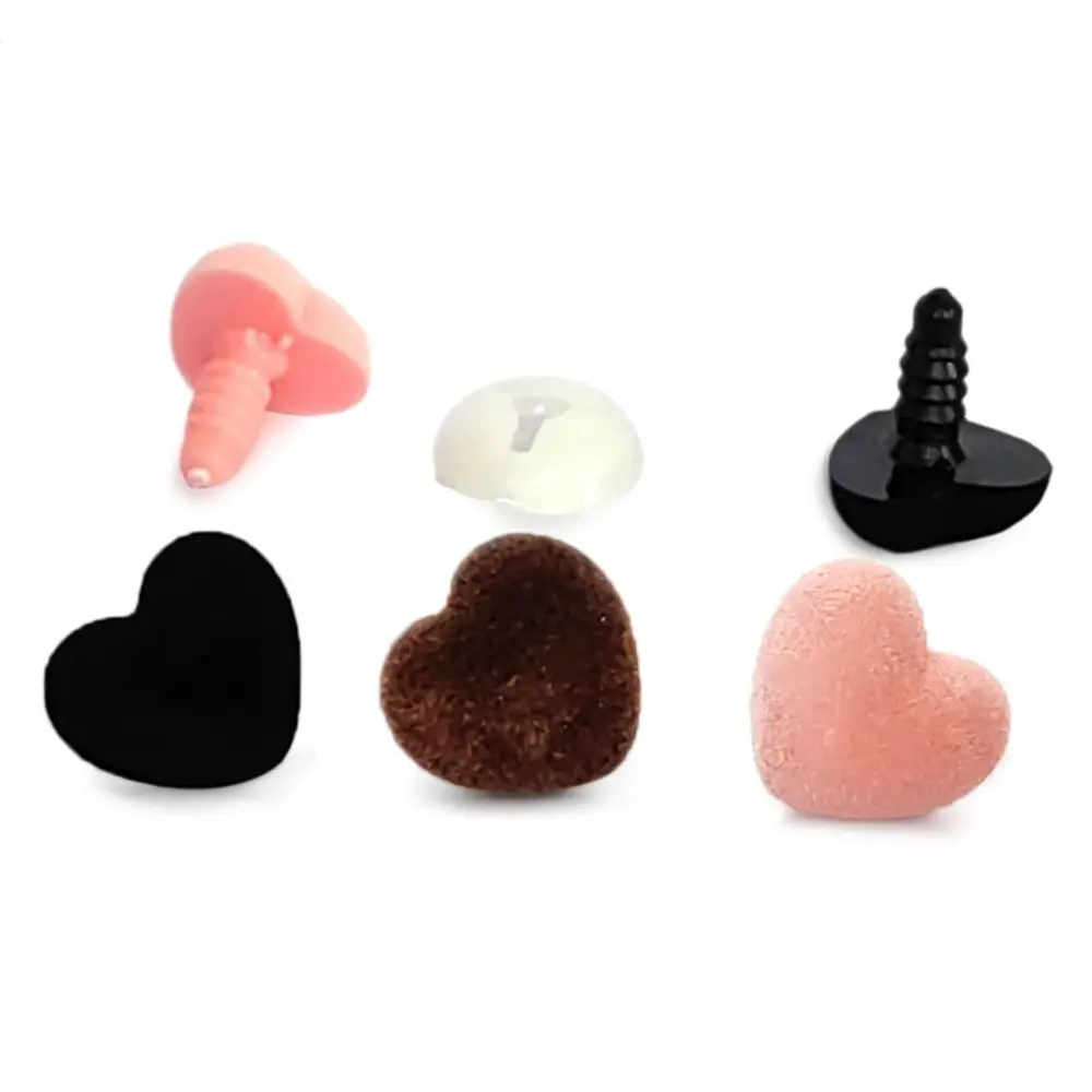 10pcs 2024 12mm 15mm 18mm Triangle Nose Bear Buttons Dolls Accessories Safety Parts DIY Tool Love Noses