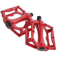 2 Pcs Bicycle Pedals for Mountain Bike Chain Red Electric Bikes Anti-skid Metal Cruiser Child