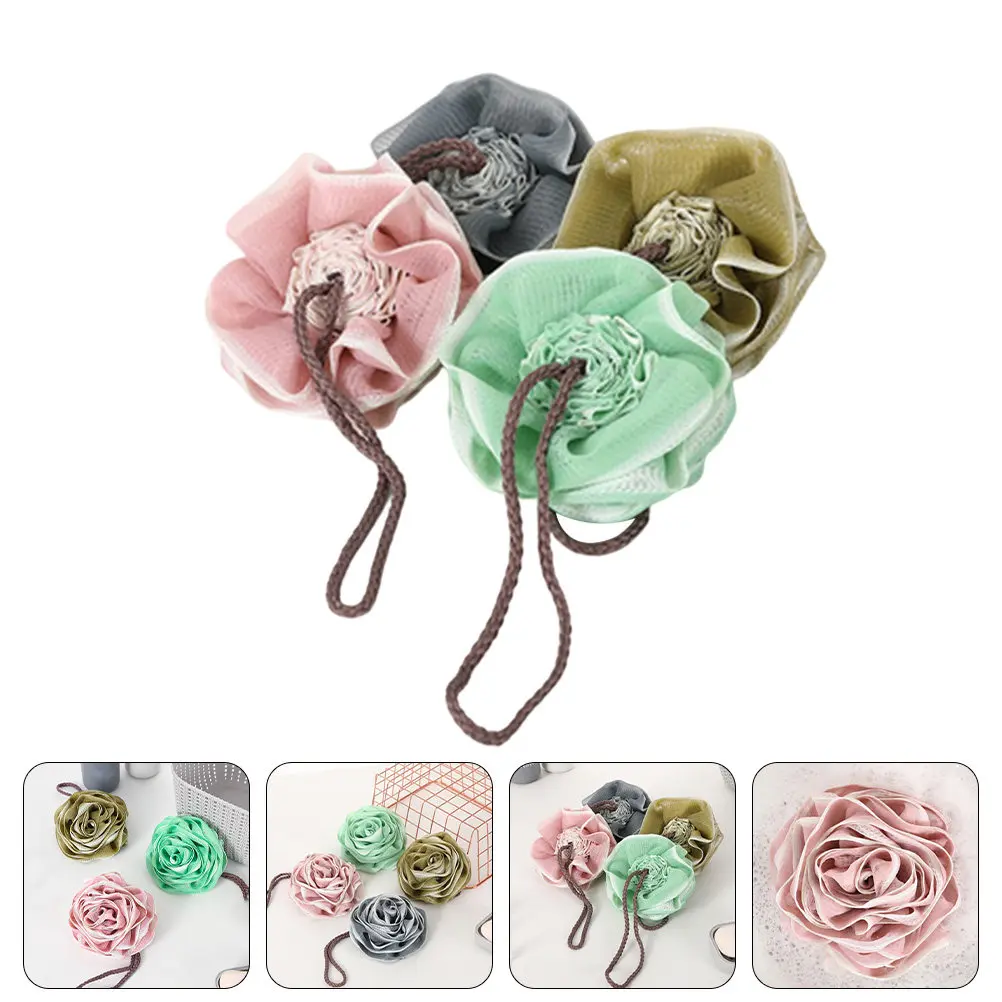 4-pecas-de-bolas-de-banho-confortaveis-em-formato-de-rosa-esfoliantes-corporais-eficazes-para-a-pele-bolas-de-limpeza-para-chuveiro