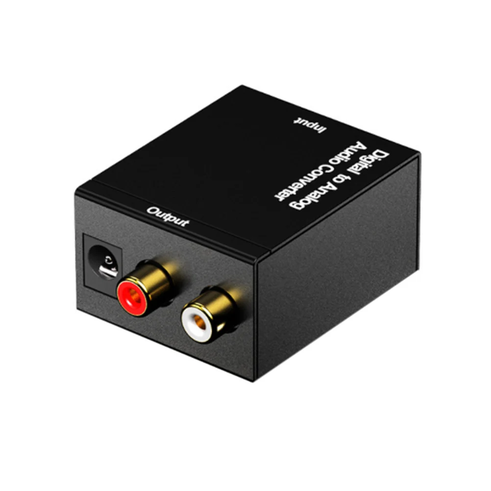 

Digital Audio Converter SPDIF to Analog Output Plug Play Compact Dual Function Lossless Transmission