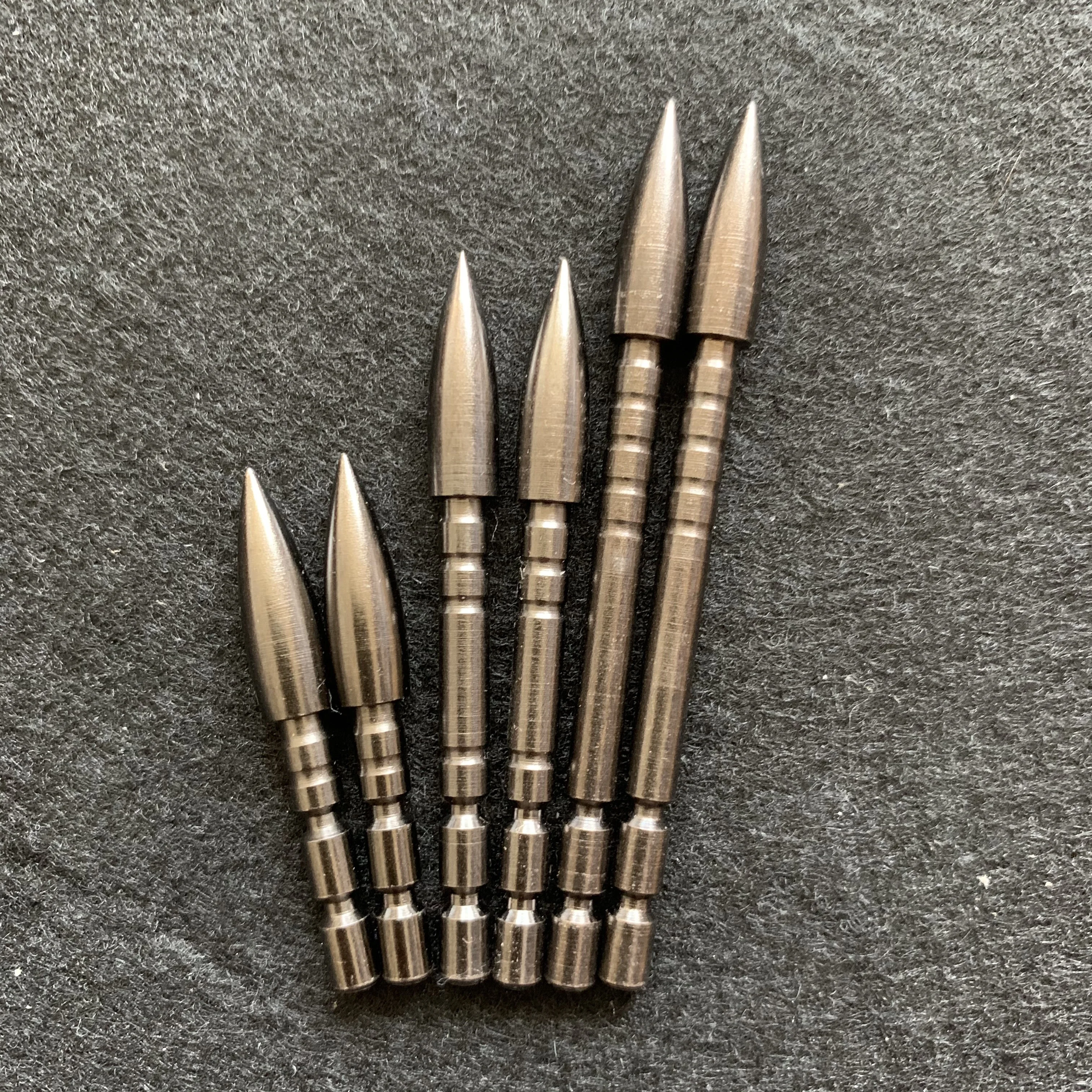 

12PCS 80 100 120 Grain Arrow Head Bullet Point Tip Arrow Head DIY For ID 4.2 mm Arrow Shaft Archery Accessory Bow