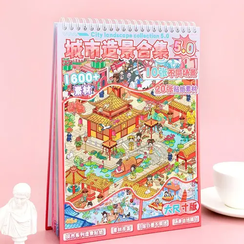 Cabaña para aliviar el estrés hecha a mano de la serie de la ciudad de escena en miniatura de talla grande