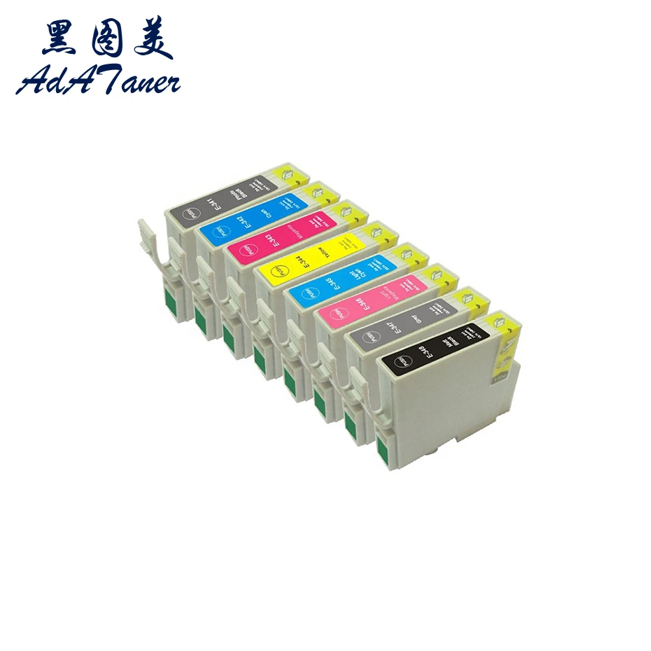 T0341 T0342 T0343 T0344 T0345 T0346 T0547 T0348 Premium Compatible InkJet Ink Cartridge For Epson Stylus Photo 2100 2200 Printer