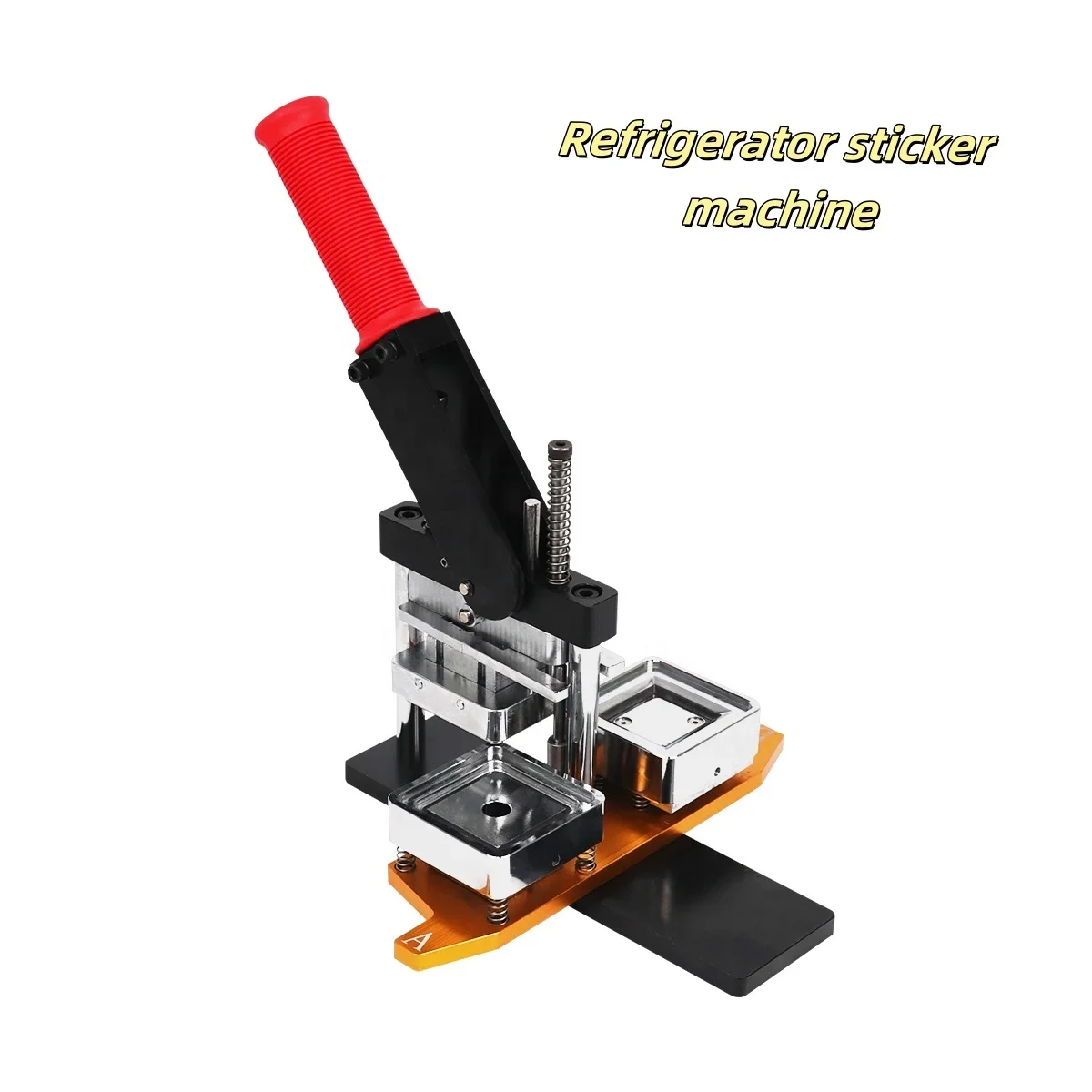 Automatischer quadratischer Kühlschrank magnet magnetischer Foto knopf Kühlschrank magnet, der Maschinen rechteck macht